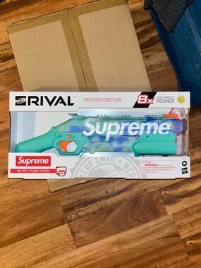Supreme Teal & Blue Camo Nerf Rival Blaster
